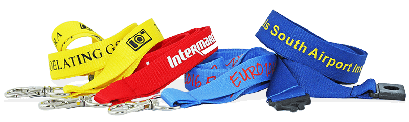 Lanyards op maat met één kleur bedrukking 