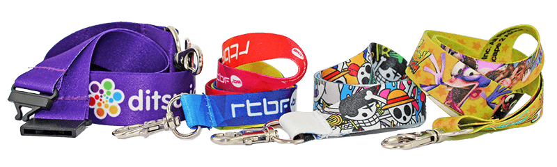 Lanyards op maat - meerkleurige druk