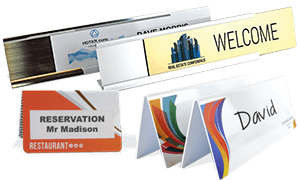 Herbruikbare tafelnaambordjes