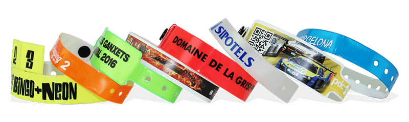 Polsbandjes van vinyl op maat
