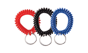 Plastic polsbandje in spiraalvorm met splitring