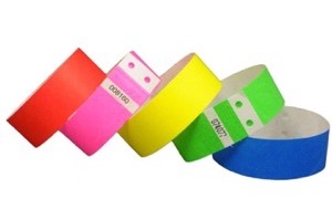 Pre-genummerde Tyvek polsbandjes 25 mm