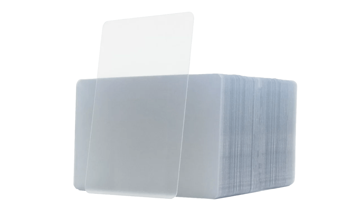 Transparante PVC kaarten - 760 mic