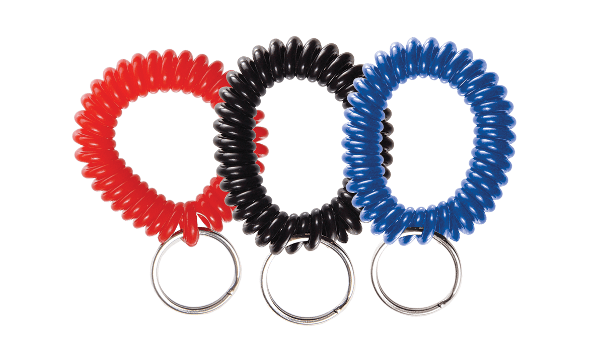 Plastic polsbandje in spiraalvorm met splitring