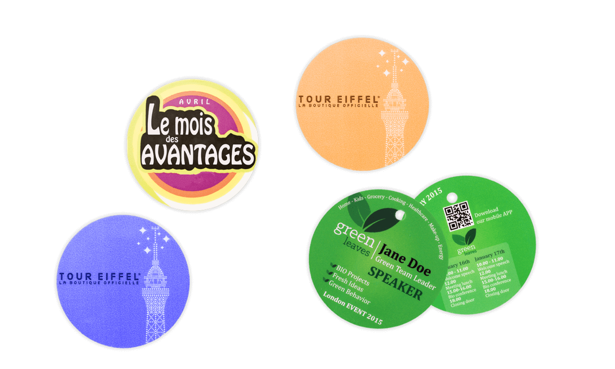 Event Badge 57mm Rond (PVC)