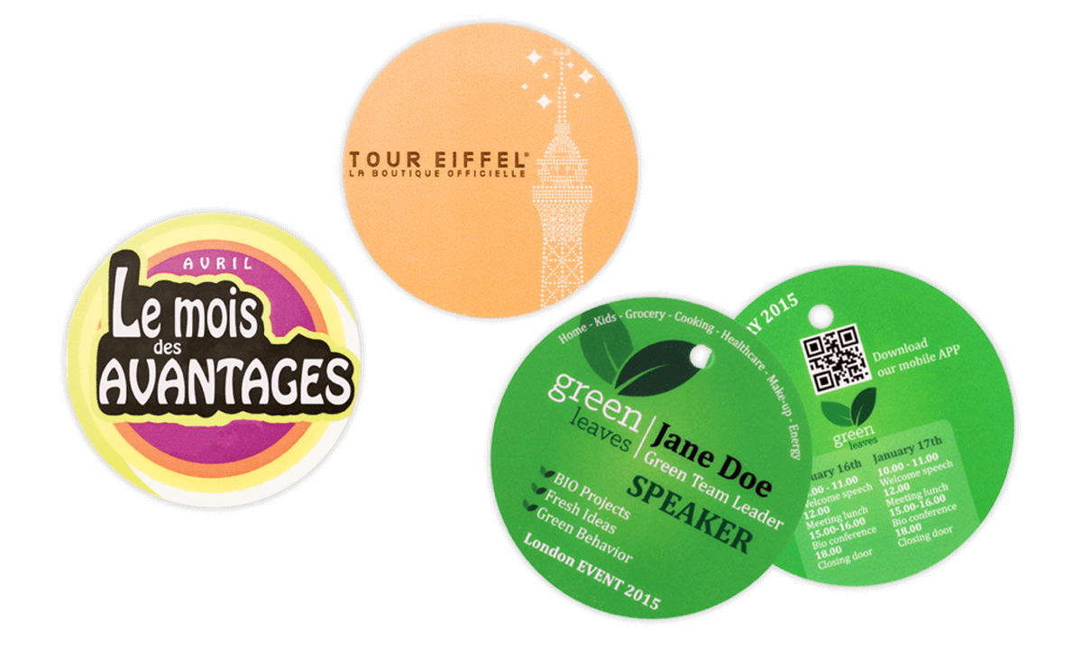 Event Badge 70mm Rond