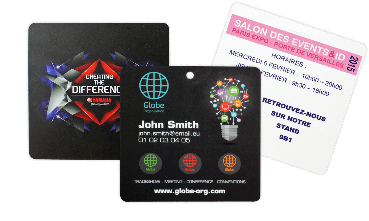 Event Badge 95mm X 98mm (PVC)