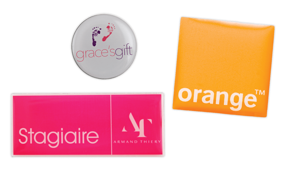 Metaal afgeprint Badges