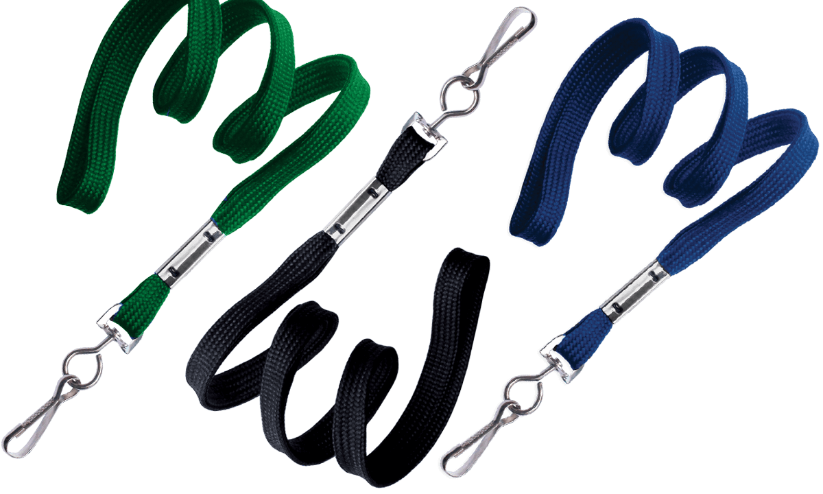 Buisvormige 10 mm lanyard met metalen draaihaak