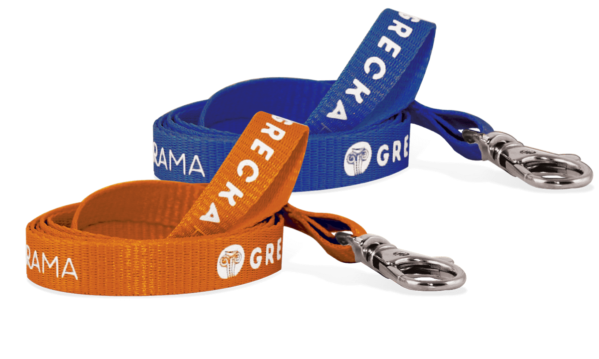 Gepersonaliseerde 10 mm platte lanyard - bedrukking in één kleur