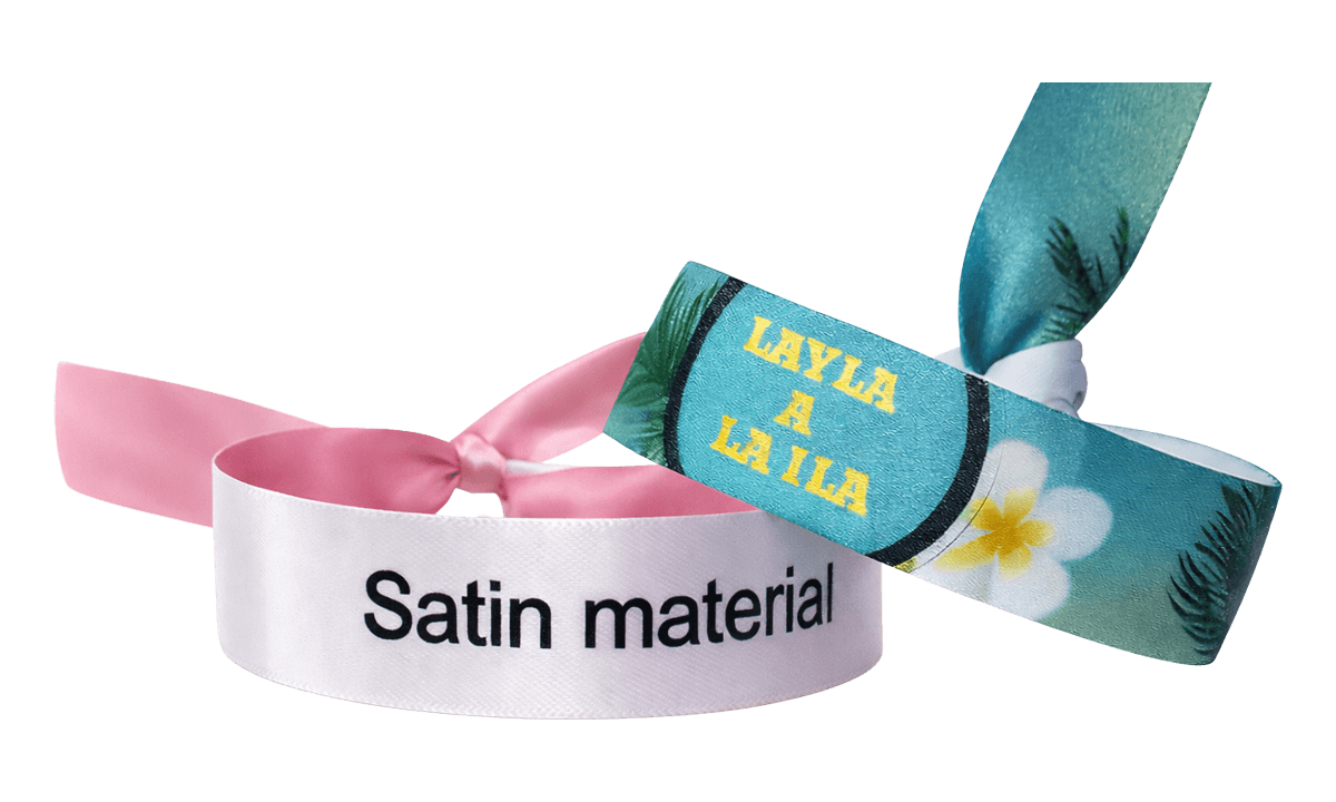 Zacht satijn polsbandjes zonder sluiting 