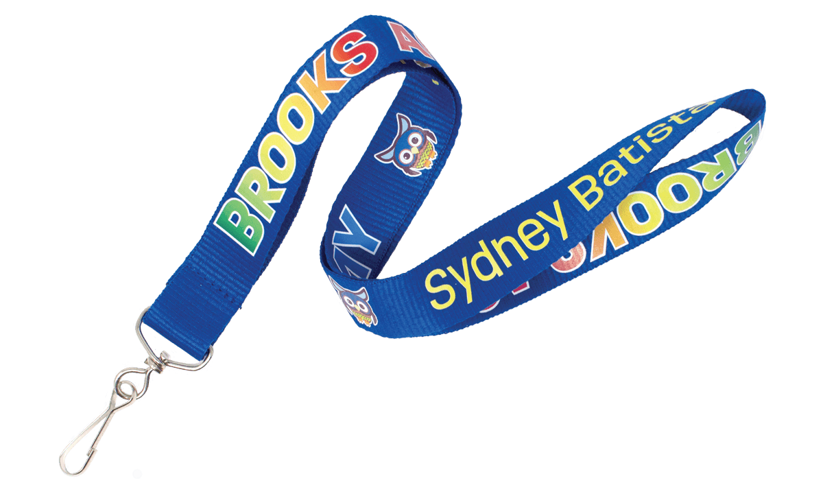 Gepersonaliseerde 15 mm True Color lanyards - volledige kleurenprint