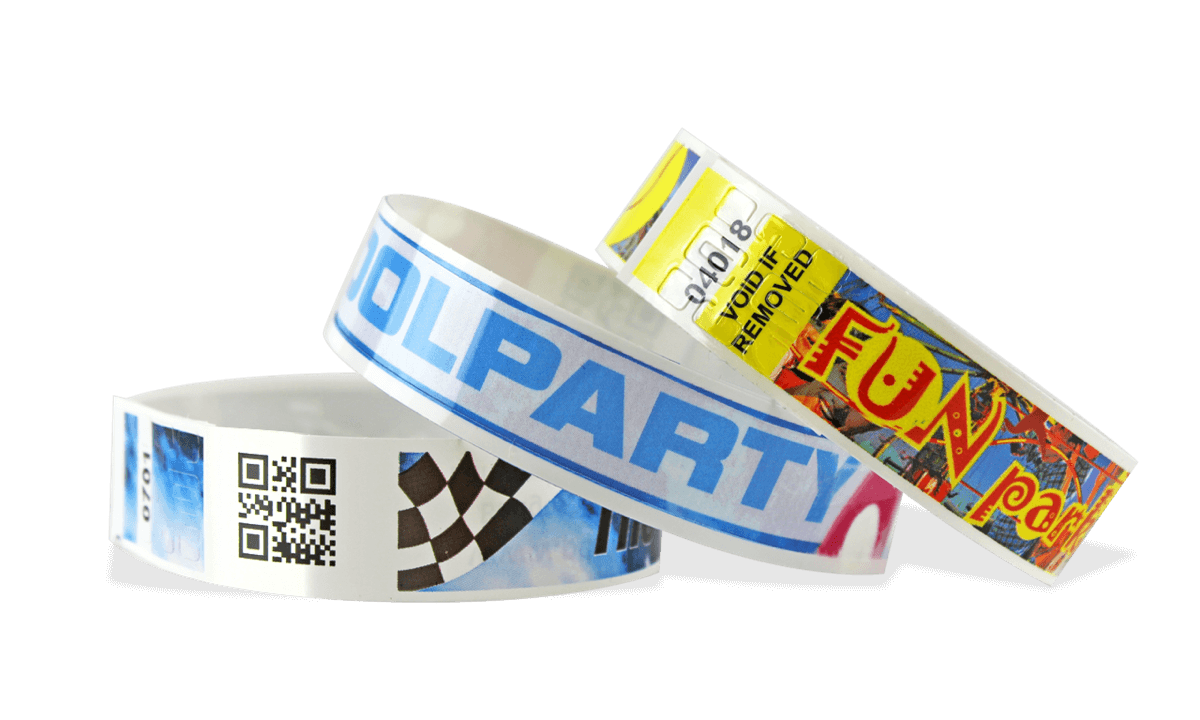 barcode polsbandjes met full colour digitale afdruk, NPS 19 mm (matte afwerking)