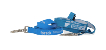 Gepersonaliseerde 10 mm geweven lanyard - personalisatie in één kleur