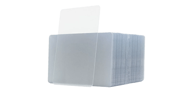 Transparante PVC kaarten - 760 mic