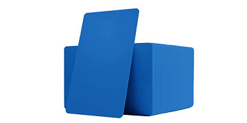 Blanco Blauwe PVC kaarten - 760 mic