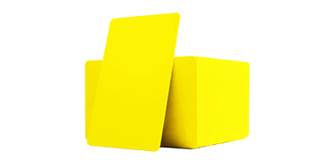 Blanco Gele PVC kaarten - 760 mic