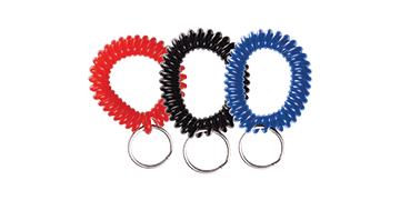 Plastic polsbandje in spiraalvorm met splitring
