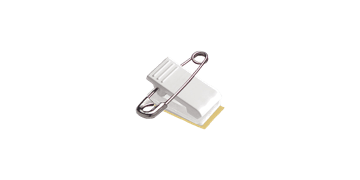 Pin-clip-bevestiging met schuimband