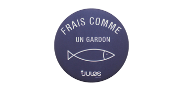 Knop badge 56mm Rond