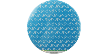 Knop badge 88mm Rond