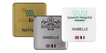 Premium Impress Naam badge, 50 X 50 mm