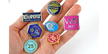 Syntetisch glazuur Metaal Badges