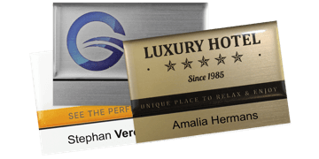 Premium Herbruikbare Naam badge, 75 X 50 mm - 12 mm zelfklevende etiketten