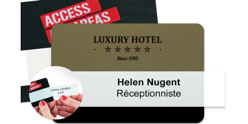 Herbruikbare Selfit Grande Naam badge, 95 X 62 mm