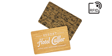 Houten RFID-keycards
