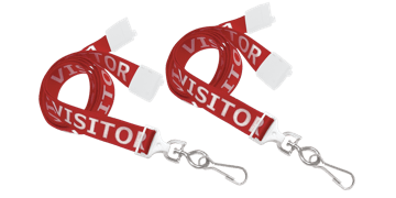 Vooraf bedrukte 16 mm afbreekbare satijnen lanyard met draaihaak