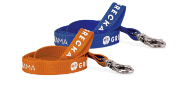 Gepersonaliseerde 10 mm platte lanyard - bedrukking in één kleur