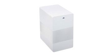Blanco PVC-kaarten met gat in staand formaat