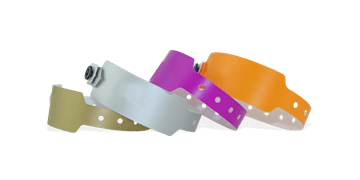 Plastic polsbandjes, 25mm, zonder afdruk