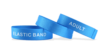 Gepersonaliseerde Stretch polsbandjes, Maat Large