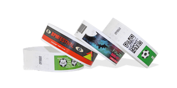 Tyvek polsbandjes 25 mm met afdruk van één afbeelding met kleuren